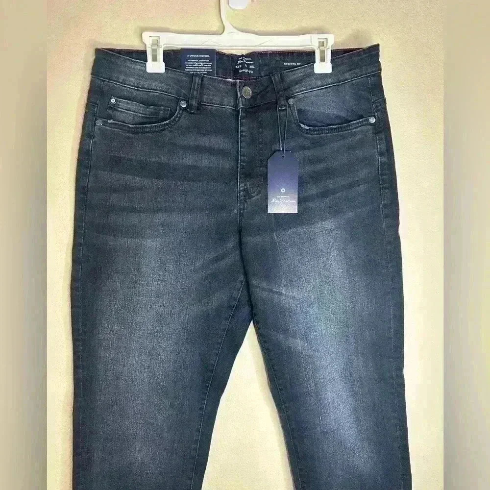 Ben Sherman straight legged jeans Fulham wash size 33 X 30 NWT - Picture 4 of 7